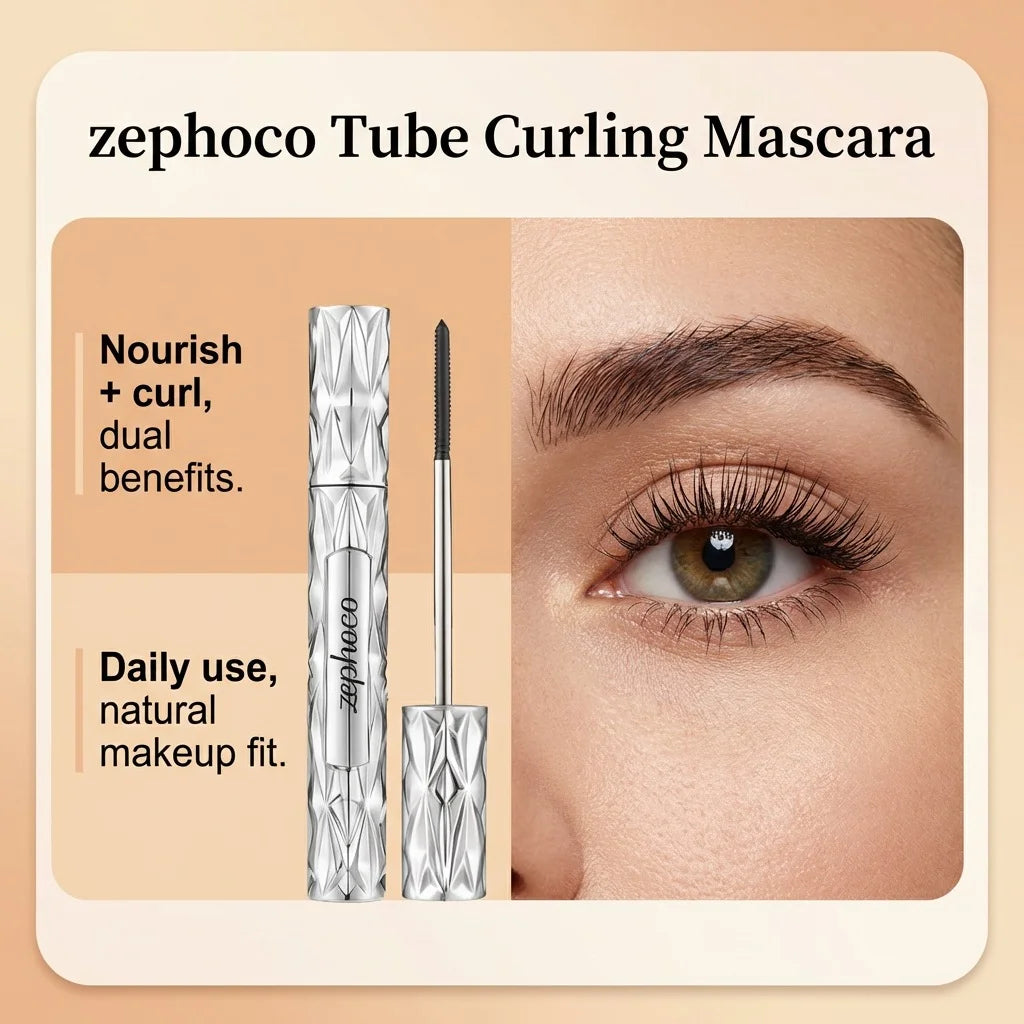 Zephoco Curling Black Mascara – Lengthening & Volumizing 7g