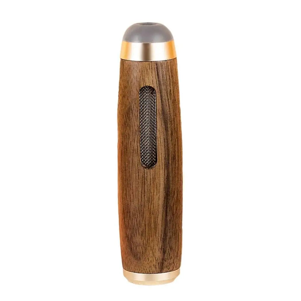 Mini Walnut Car Ashtray – Ashless Cigarette Holder | Portable
