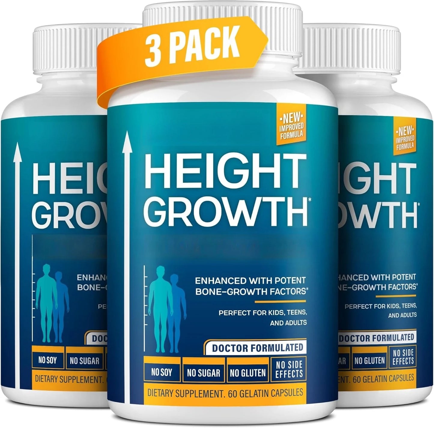 Height Growth Maximizer Capsules with Calcium | Made in USA