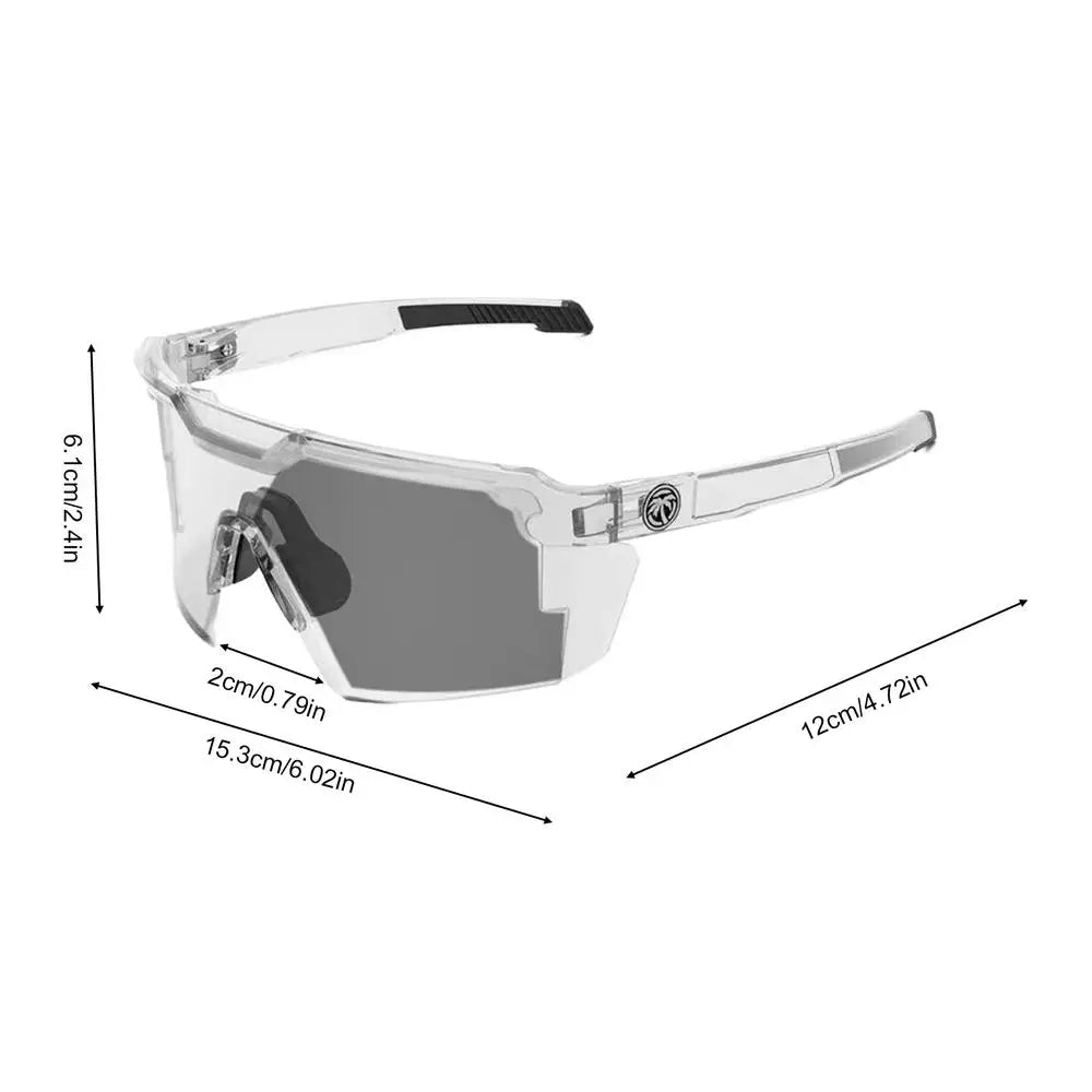 UV400 Photochromic Polarized Cycling Sunglasses – Unisex