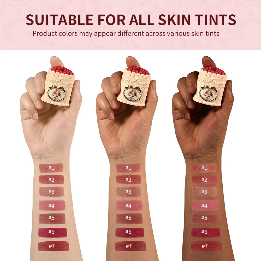 Lakerain Strawberry Matte Velvet Lip Cream – Long-Lasting Lip Mud