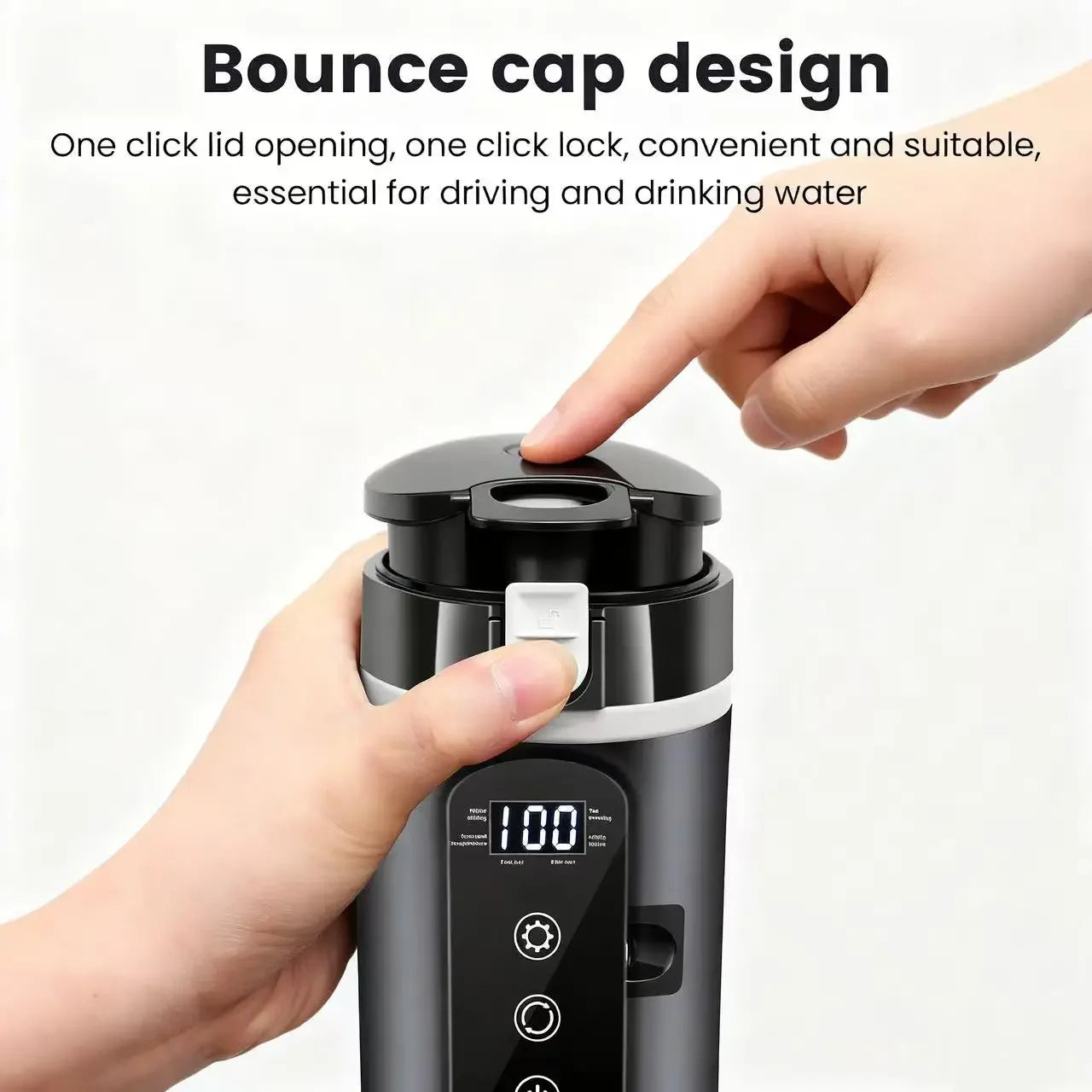 Car Electric Kettle 12V/24V Universal Heating Cup 304 Stainless Steel 500ML Capacity Constant Temperature Unrestricted Current Peaceful Pleasures Health and Wellness
