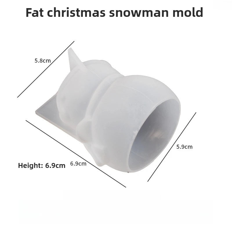 Christmas Silicone Molds – Snowman Reindeer Bells Candle Resin