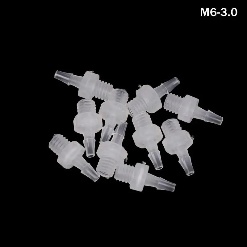 PP Plastic Hose Joint Adapter Air Valve Connector 10 Pack