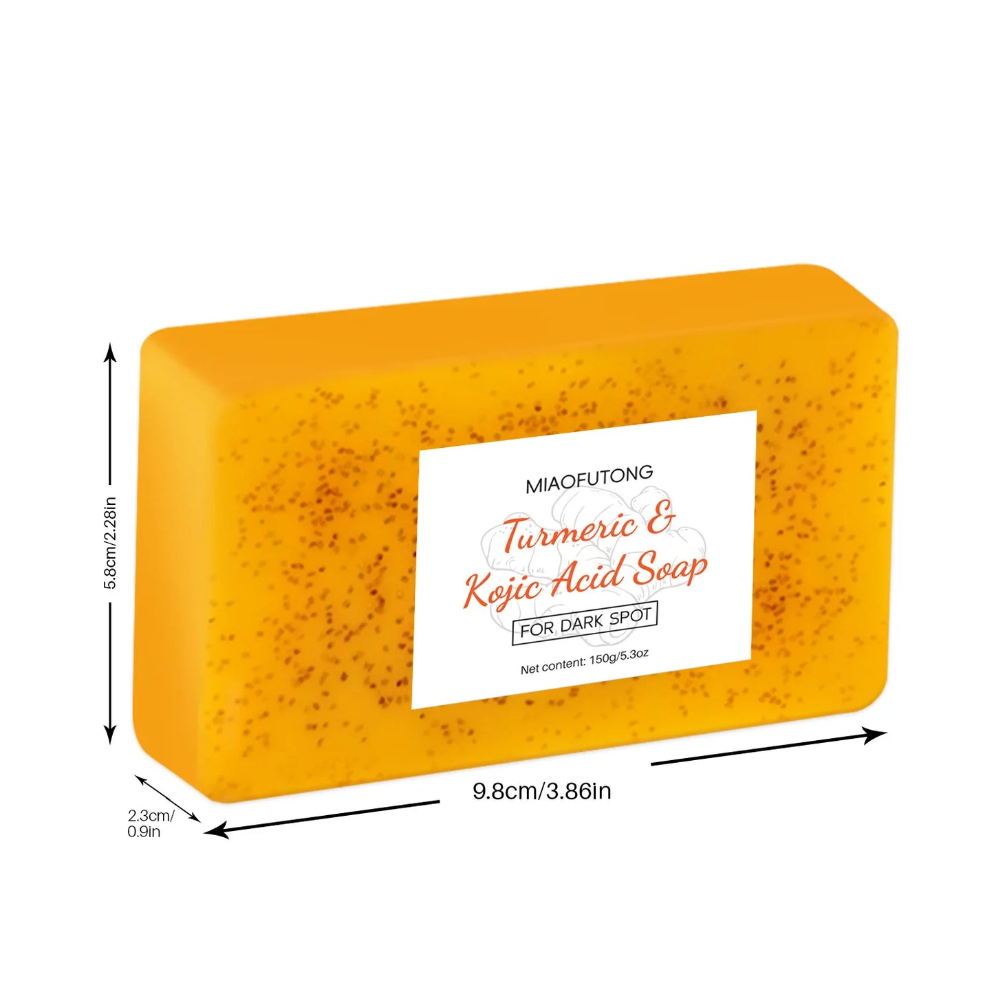 Turmeric Lemon Kojic Acid Handmade Soap – Face & Body 100g