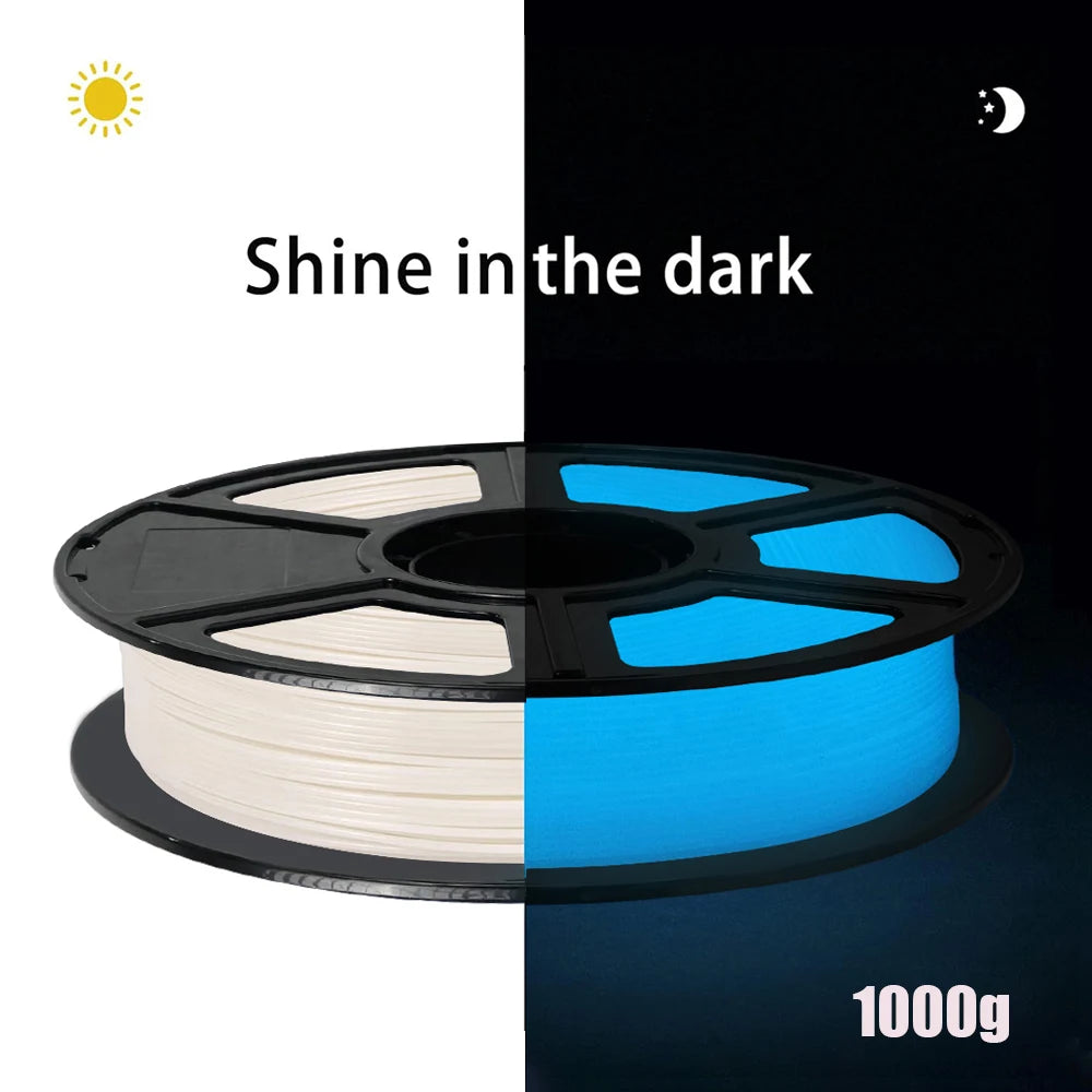 Glow in the Dark PLA Filament 1.75mm 250g – Blue & Red