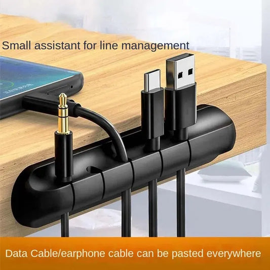 Silicone Self-Adhesive Desktop Cable Organizer & Cord Manager Cable Organizer Oasis Select
