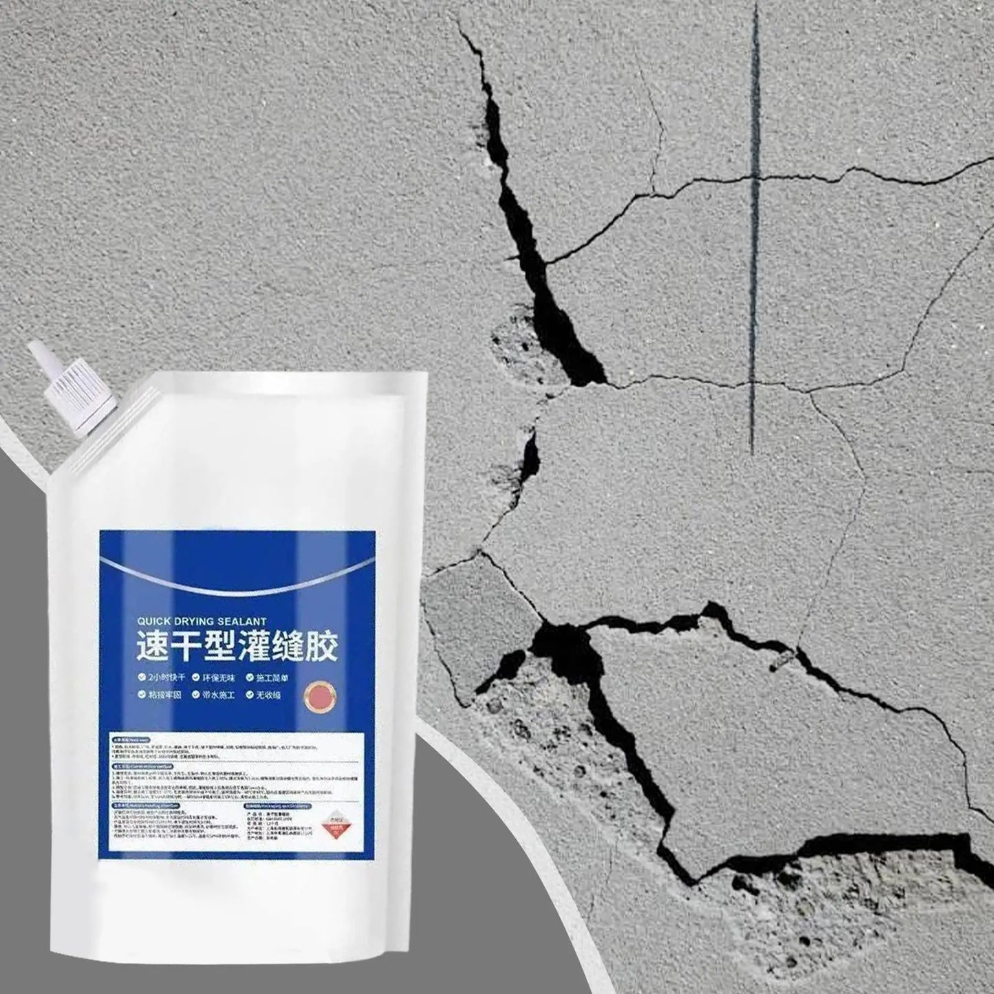 200g Waterproof Sealant Roof Floor Caulk Glue Concrete Joint Filling Repair Sealants Crack Repair Wall Joint Caulking Adhesive Peaceful Pleasures Health and Wellness