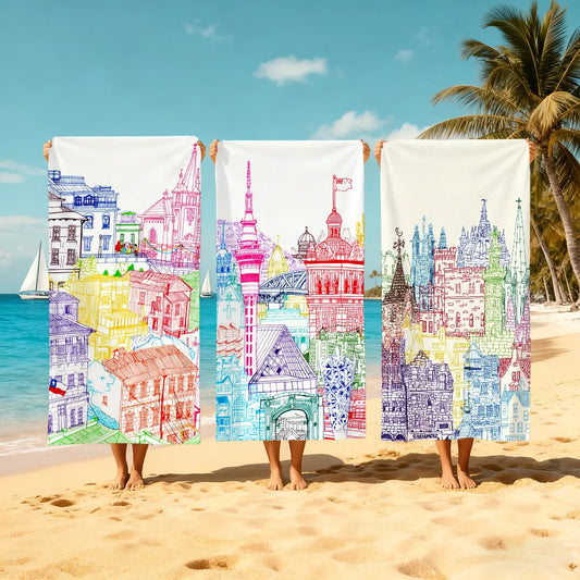 Quick-Dry Beach Towel – Soft, Colorful, Lightweight | 11 Sizes Quick-Dry Beach Towel Peaceful Pleasures Health and Wellness