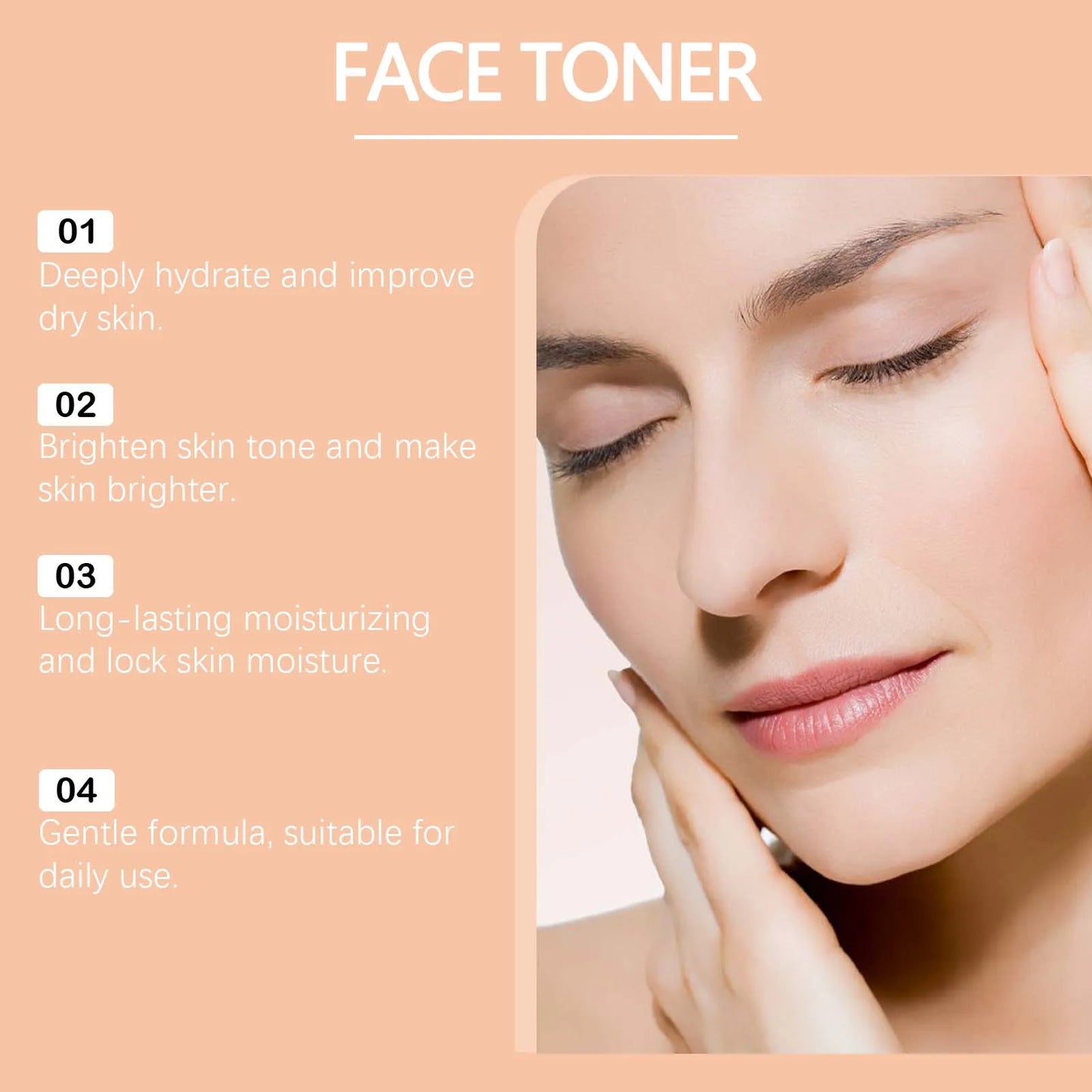 Vitamin C Brightening Toner – Niacinamide & Hyaluronic Acid
