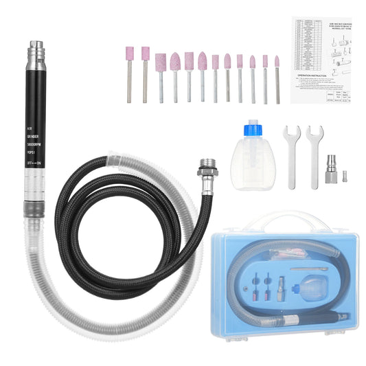 Pencil Air Grinder Hose 2 Collet 1 Pneumatic Rotary Pen Stepless Peaceful Pleasures Health and Wellness