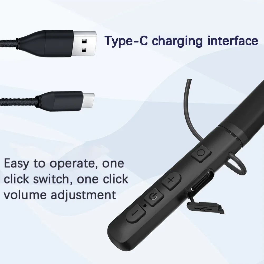 TIPSG Bluetooth Neckband Sound Amplifier – 24Hr Battery