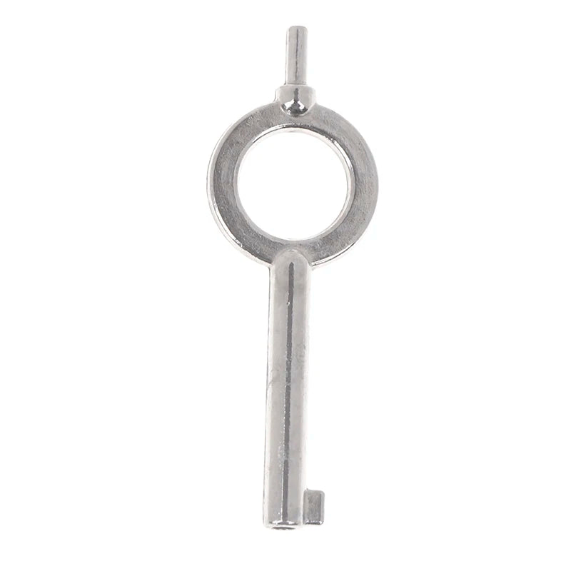 American Style Universal Flat Key Blank Special Key Handcuff Lock Key Zinc Alloy Keychain 4.7*1.7cm Peaceful Pleasures Health and Wellness