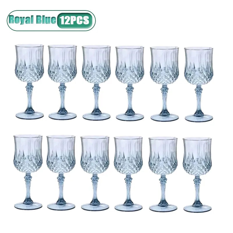 Shatterproof Plastic Champagne Flutes 12/24 Pack – Reusable