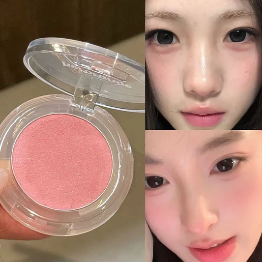 Peach Pink Blush Powder Palette – Matte & Shimmer Contour Blush Powder Palette Peaceful Pleasures Health and Wellness