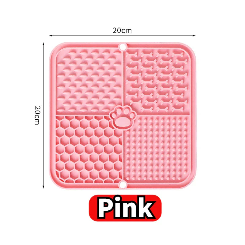 Silicone Lick Mat Slow Feeder for Dogs – Bath & Meal Distraction