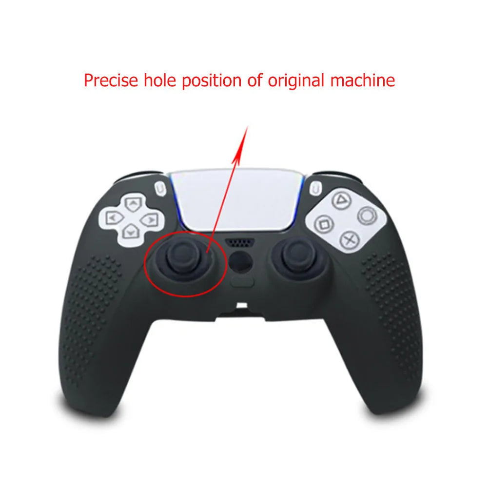 Case for DualSense Non Slip Soft Silicone Protection Cover for PS5 Controller Protective Cover for PlayStation 5 Silicone Case Peaceful Pleasures Health and Wellness