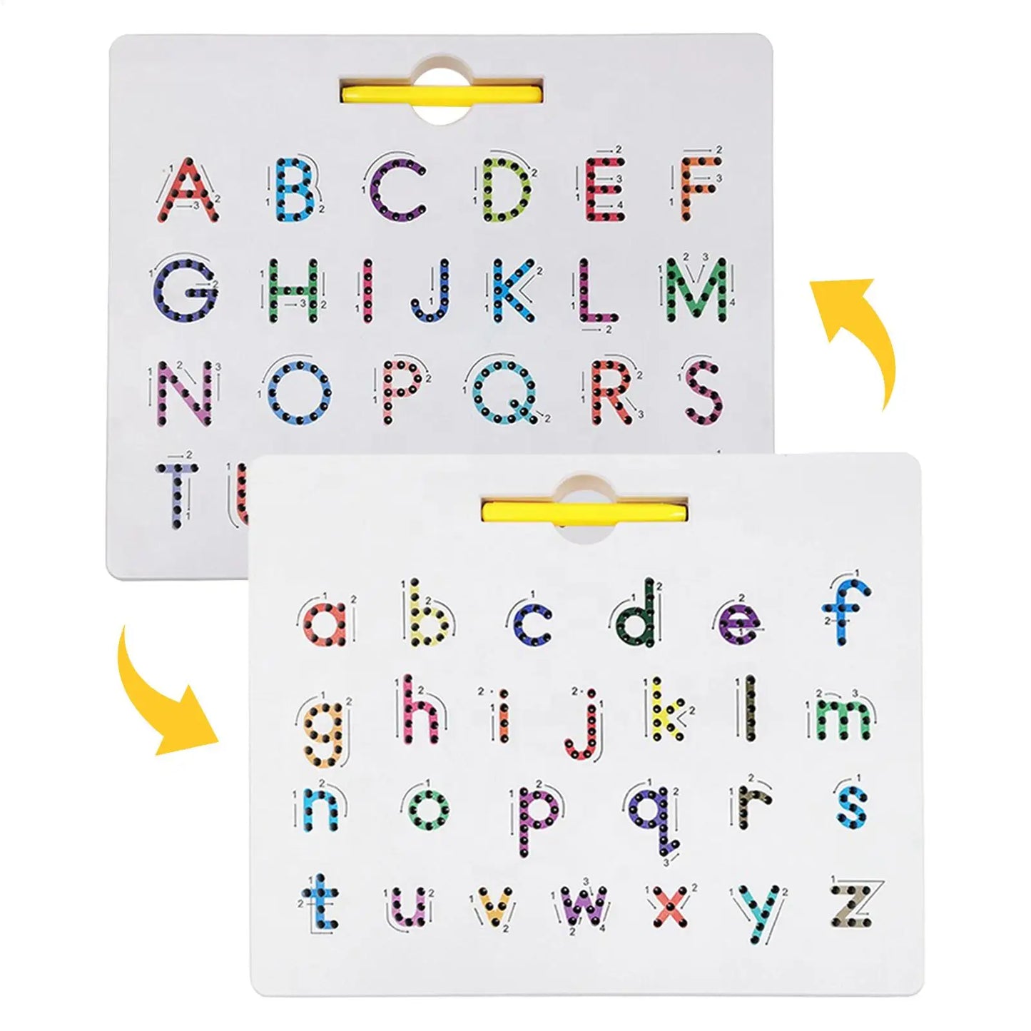 2-in-1 Kids Magnetic Alphabet Tracing Board | Educational Toy