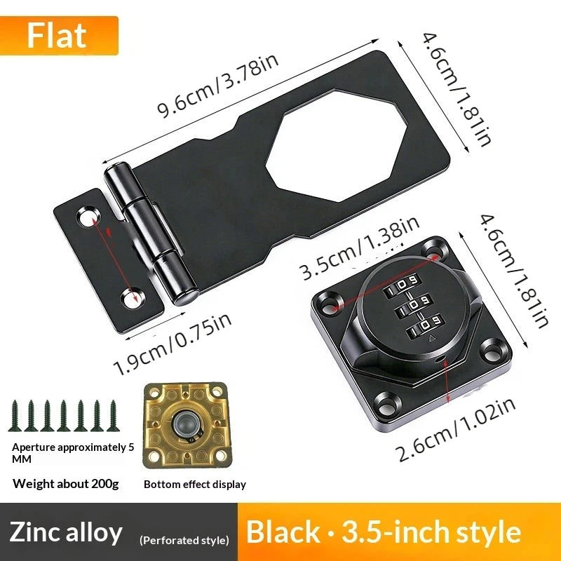 3-Digit Combination Cabinet Lock | Keyless Drawer & Door Lock