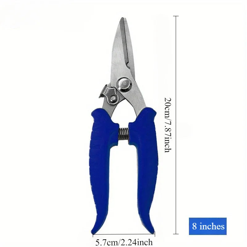 Heavy-Duty Stainless Steel Industrial Scissors | Metal & PVC