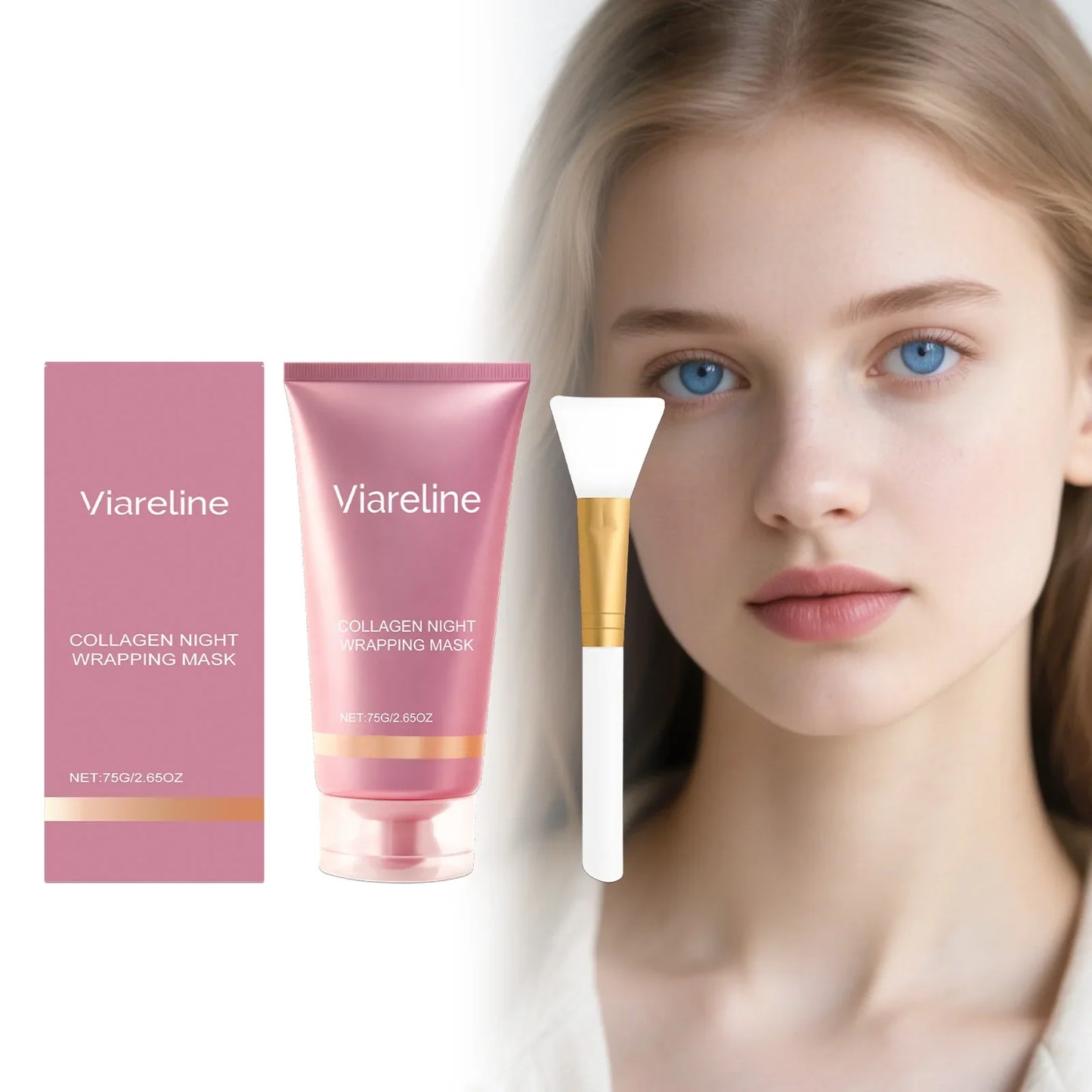 Viareline Collagen Night Peel Off Mask – Deep Hydrating 75g