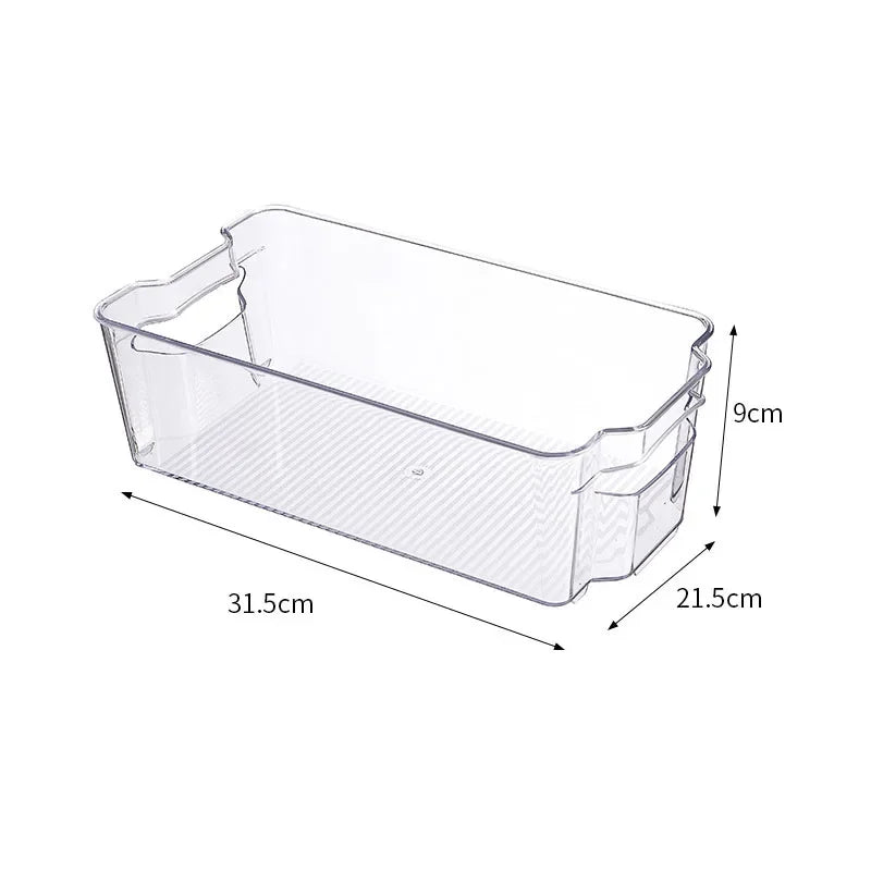 Transparent Refrigerator Storage Box Vegetable Fruit Organizer Fridge Clear Container for Kitchen Food Drinks Storage 2030 Peaceful Pleasures Health and Wellness style C Medium United States
