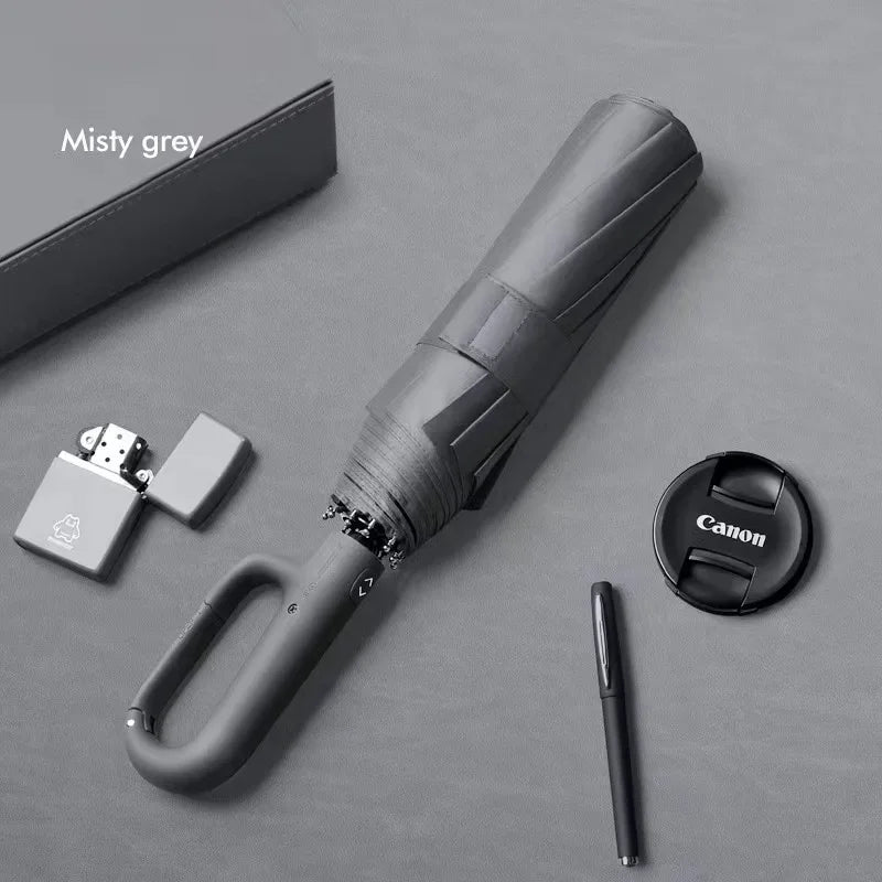 Automatic Folding Umbrella – Large Canopy, UV & Rain, Unisex