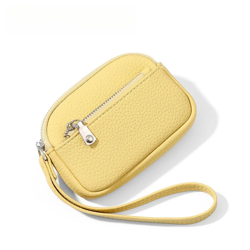 Mini PU Leather Lipstick Bag | Keychain Coin Purse & Earphone Pouch