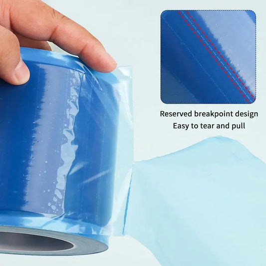 1roll Dirt-proof Isolation Membrane Tattoo Film Barrier Travel Toilet Seat Pads Isolation Film Protective Film Plastic Tape Peaceful Pleasures Health and Wellness