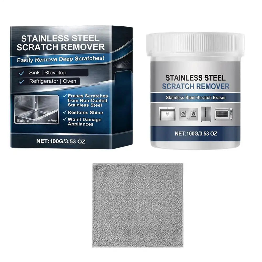 100g Stainless Steel Polish Paste – Scratch & Rust Remover Cream