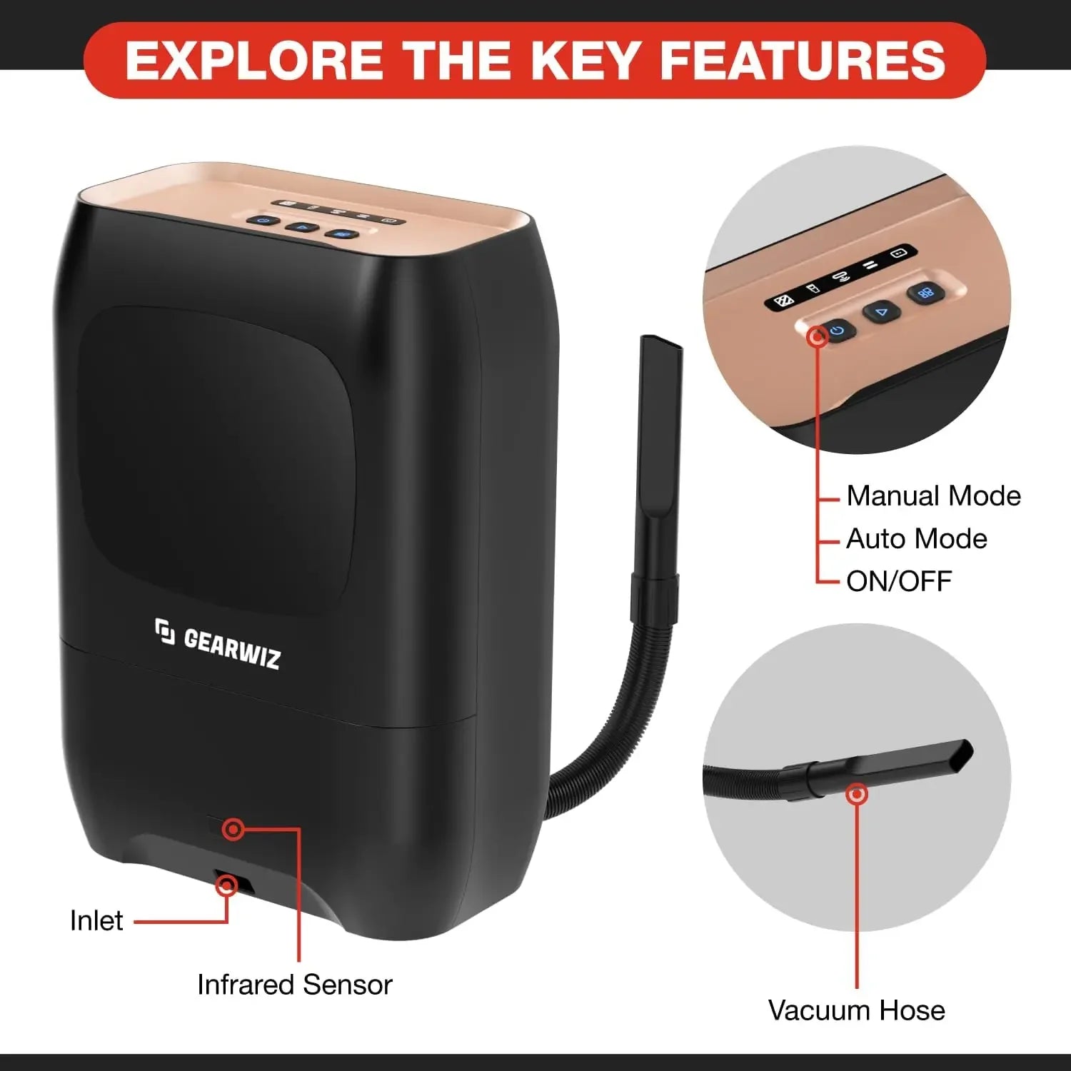 Touchless Electric Vacuum Dustpan with Nozzle – Hands-Free Floor Cleaning Peaceful Pleasures Health and Wellness