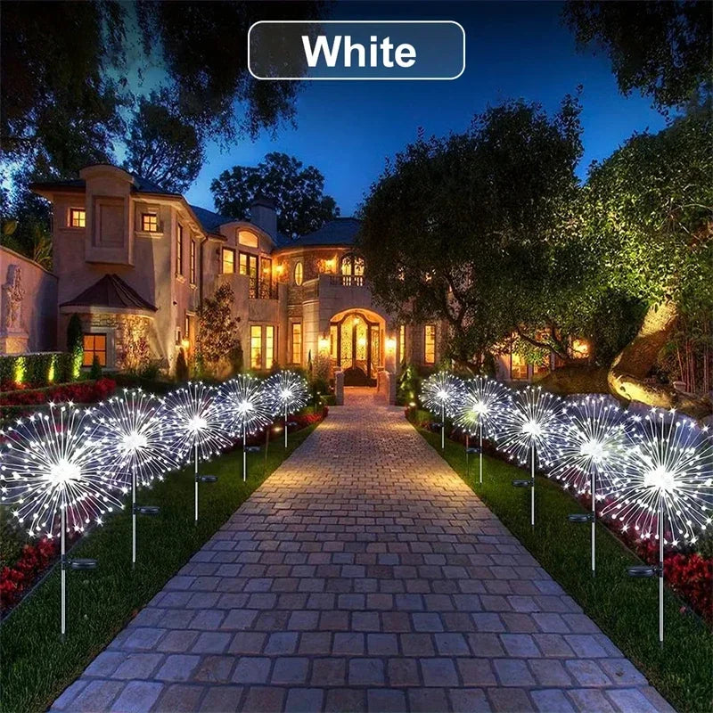Solar Firework Fairy String Lights – 8 Modes, IP65, 5M