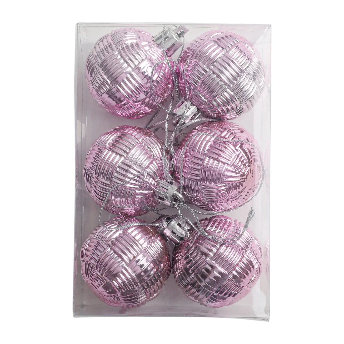6-Pack Shatterproof Christmas Ball Ornaments – Mixed Baubles