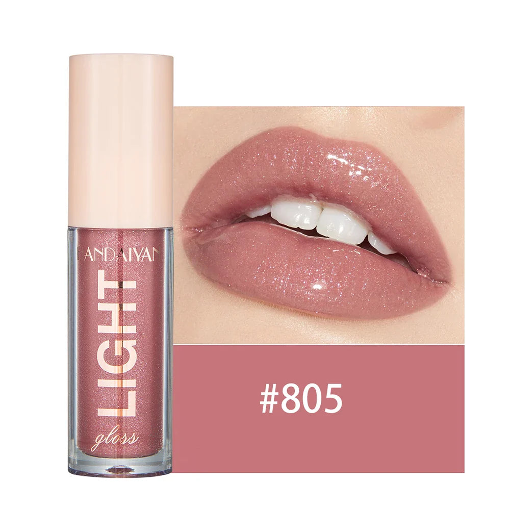 Handaiyan 12-Shade Mirror Lip Gloss – Glossy & Moisturizing