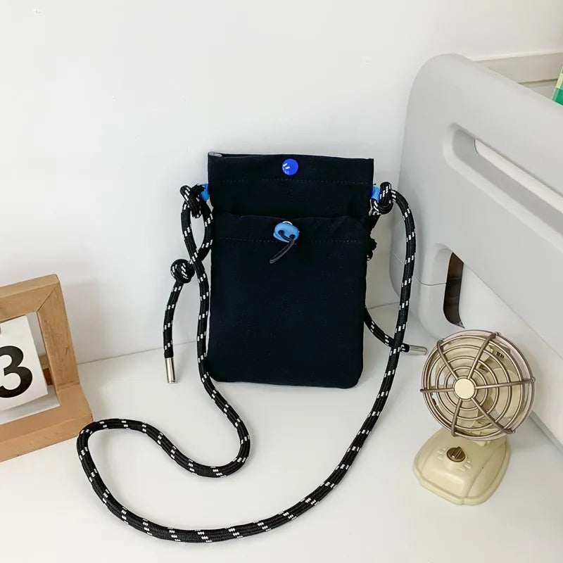 Mini Nylon Crossbody Bag – Phone Wallet Shoulder Purse