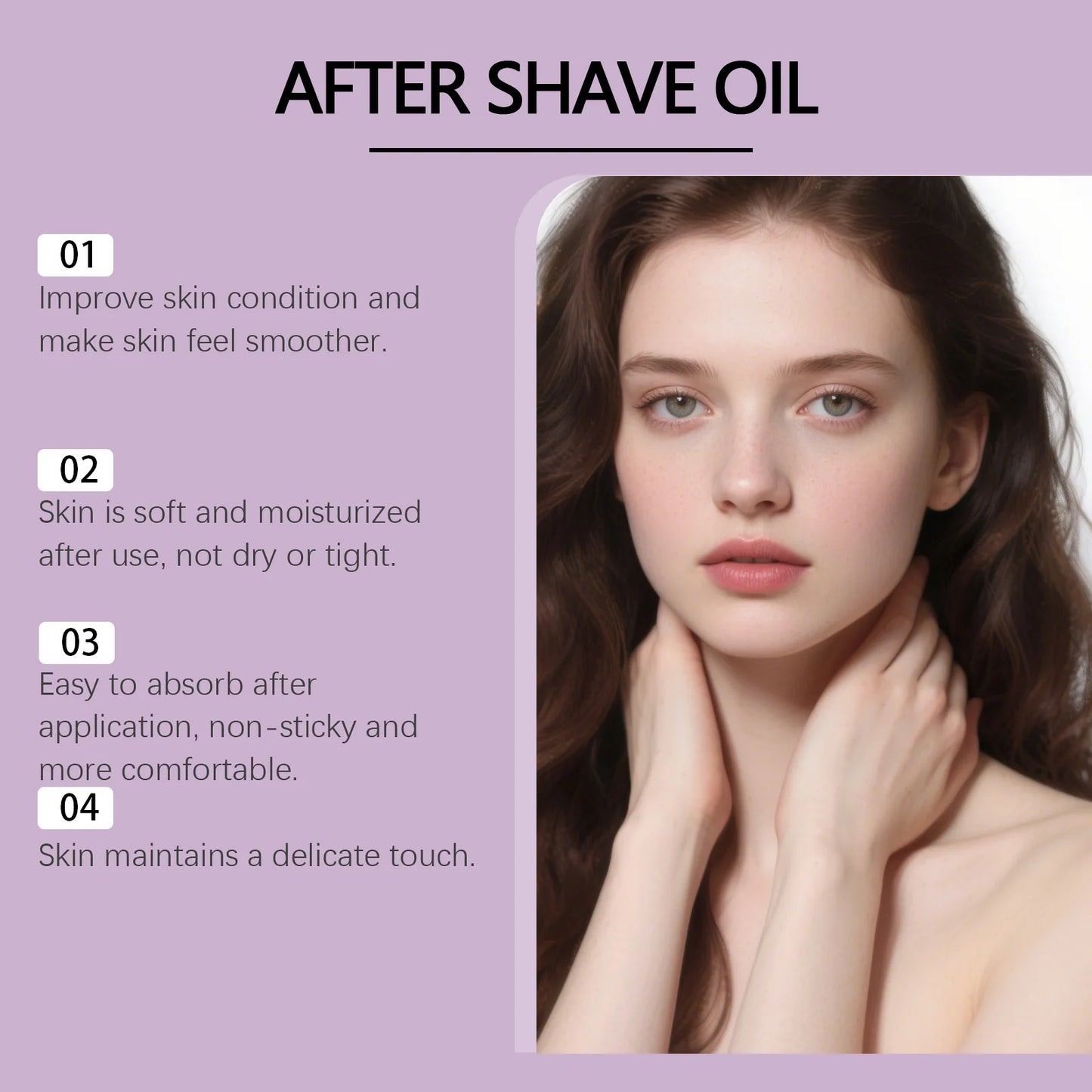 After Shave Oil Skin Repairing Post-Shave Redness Relieve Ingrown Hair Discomfort Smooth Hydrating Shaving Hair Removal Care Oil Peaceful Pleasures Health and Wellness