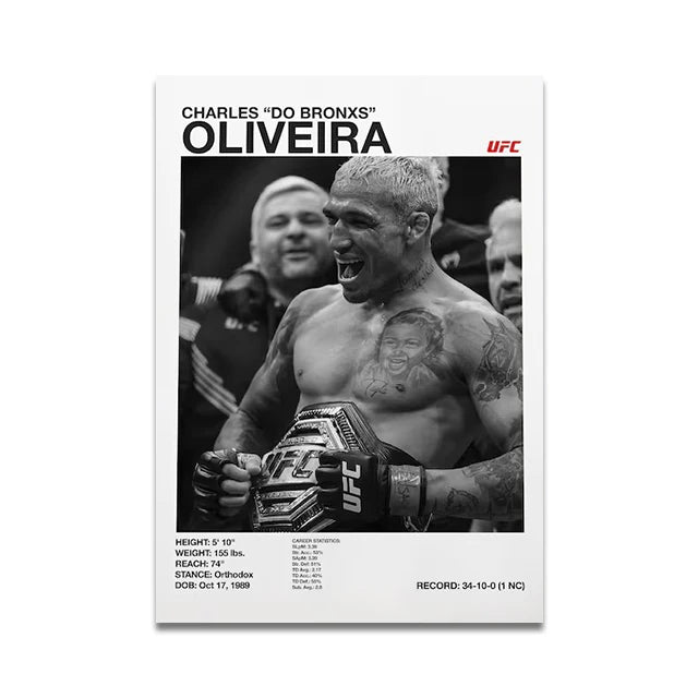 Boxing Fighting Star Canvas Wall Art Print Poster MMA Decorative Painting Home Decor Boxing Lover Gift Unframed Peaceful Pleasures Health and Wellness SW9928 40x50cm