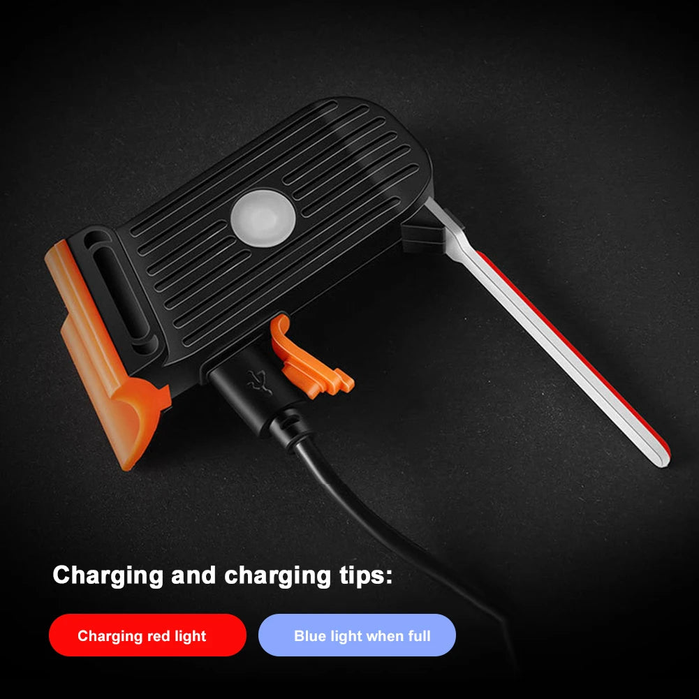Creative Bike Rear Light Photon Drop Warning Lamp Waterproof Rechargeable LED Bicycle Taillight MTB Road Bike Cycling Light Peaceful Pleasures Health and Wellness
