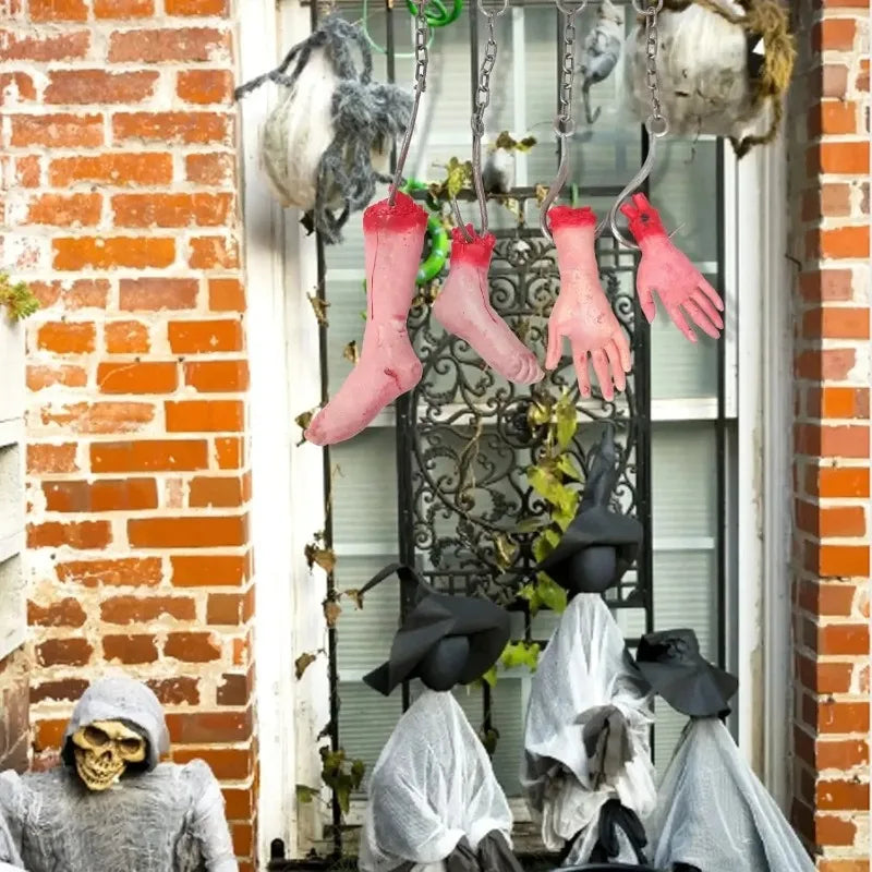 Halloween Iron Chain Hook Horror Props – Haunted House Decor