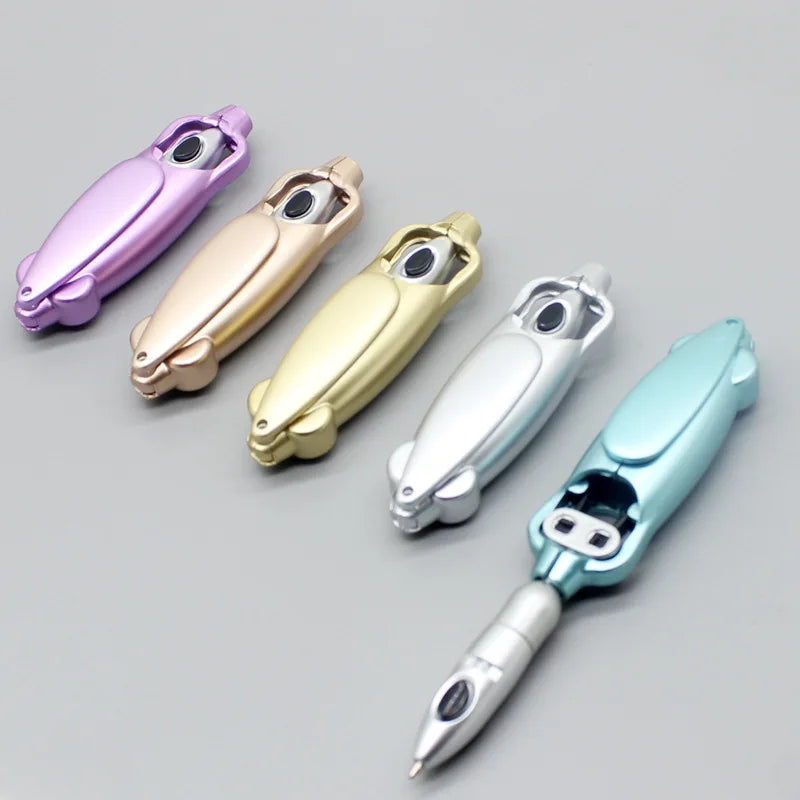 Funny Ballpoint Pen Dark Purple Ink Creative Squid Design Gel Pens