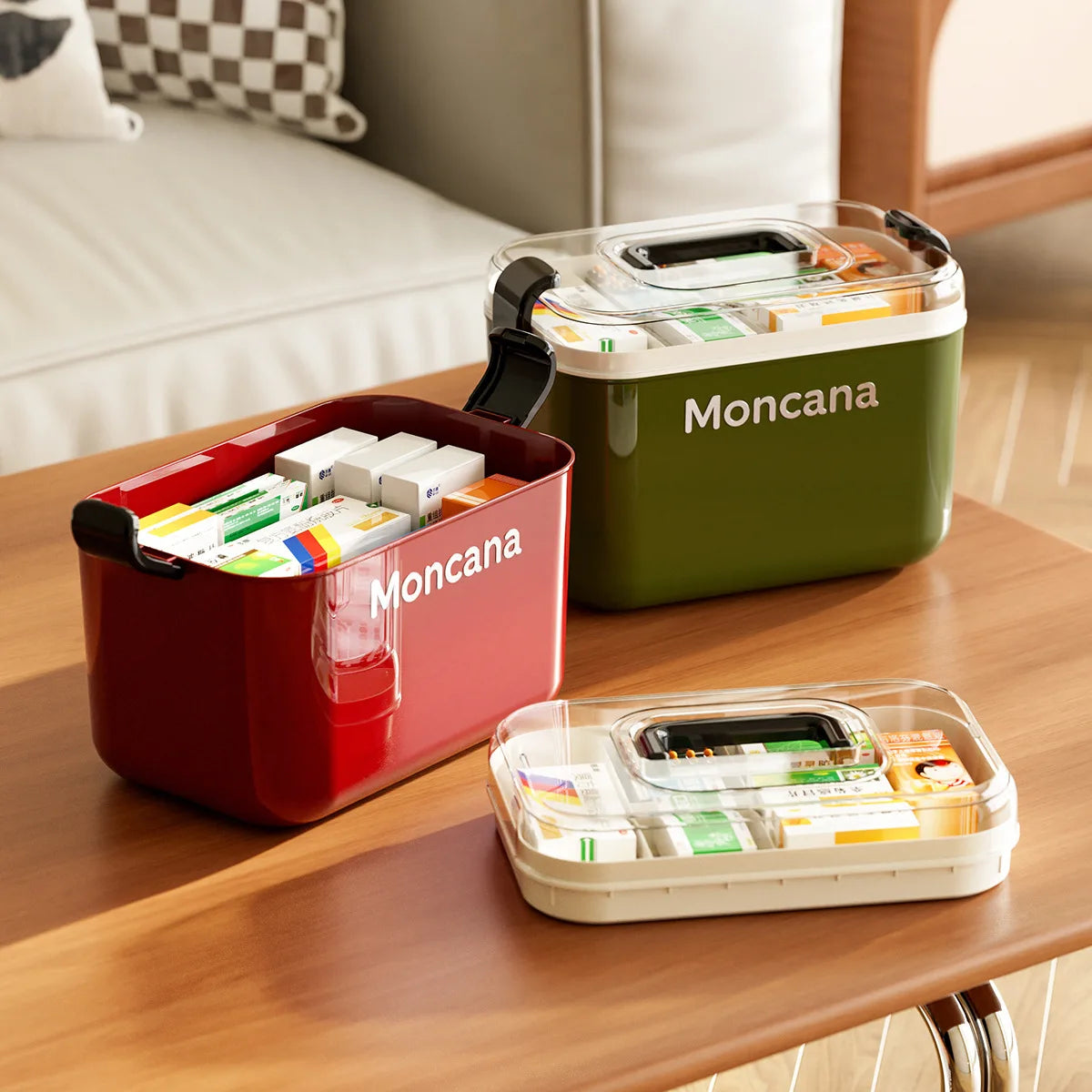 Ultra Large Capacity Portable Plastic Medicine Organizer Box First Aid Storage Case with Dividers for Home and Travel Peaceful Pleasures Health and Wellness