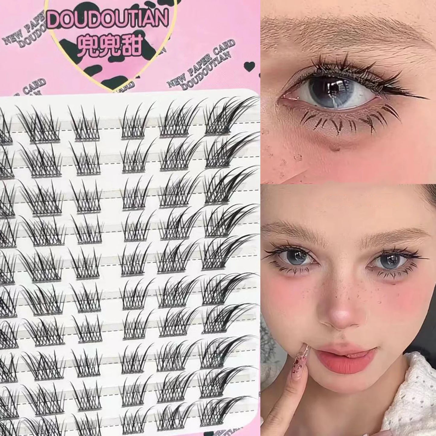Devil Eyelash Clusters – Eye-Lifting Wispy Fake Lashes