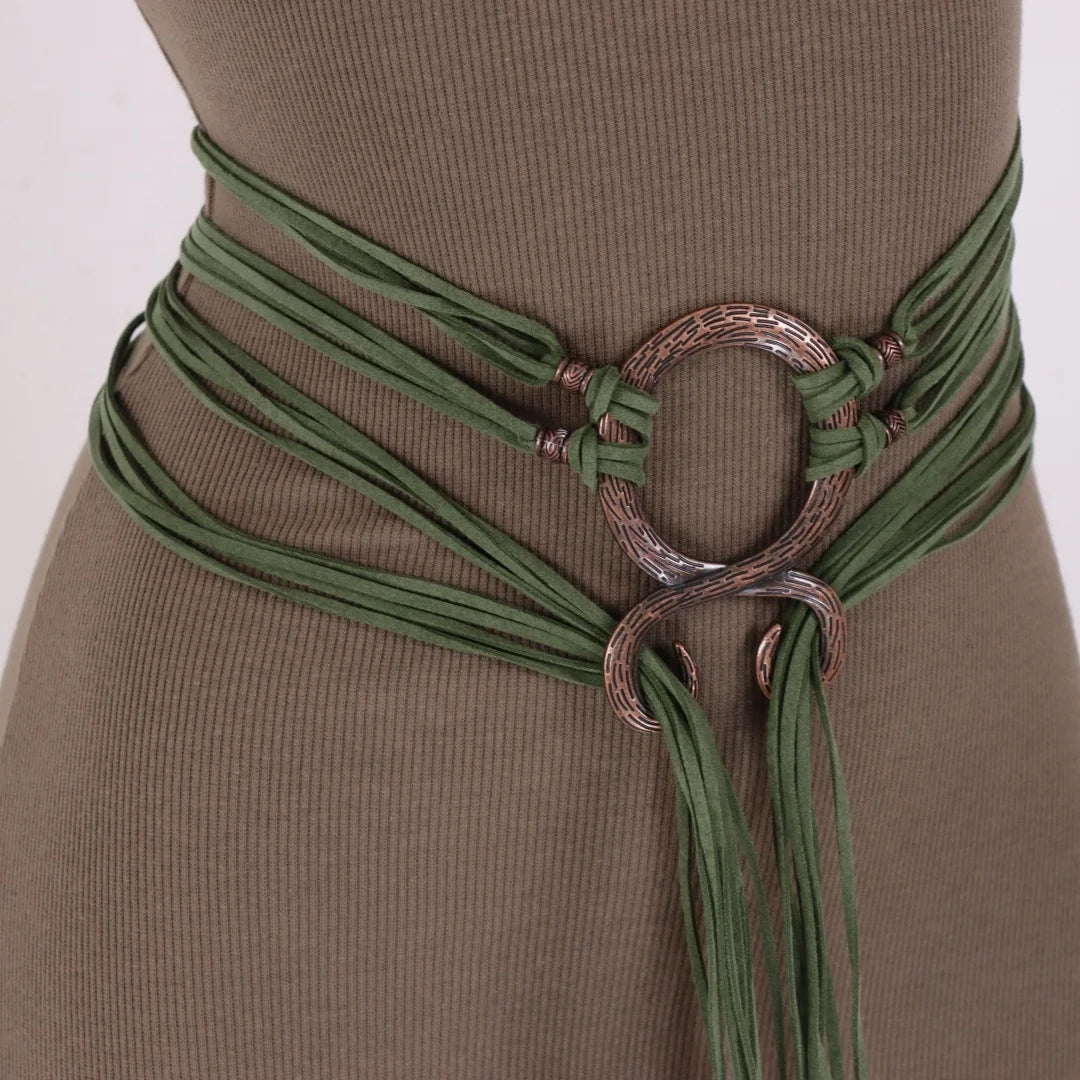 Renaissance Medieval Tassel Women's Long Rope Waistband Witch