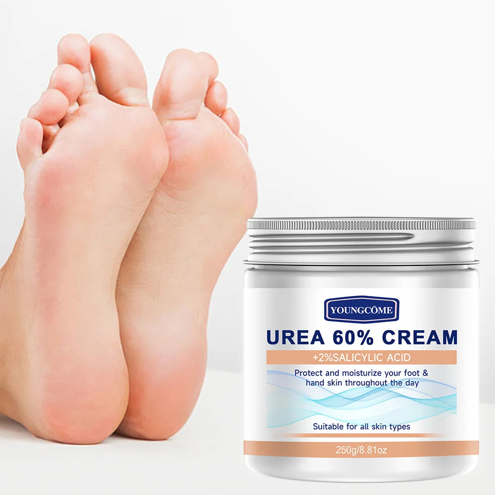 YOUNGCOME 250G Urea Cream with Salicylic Acid - Hydrating Hand Foot Cream for Dry Skin Care All Day 8.81OZ Peaceful Pleasures Health and Wellness
