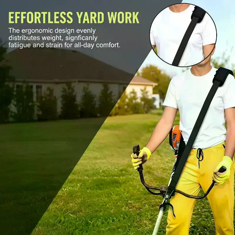 Adjustable Padded Shoulder Strap for Lawn Mower & Trimmer