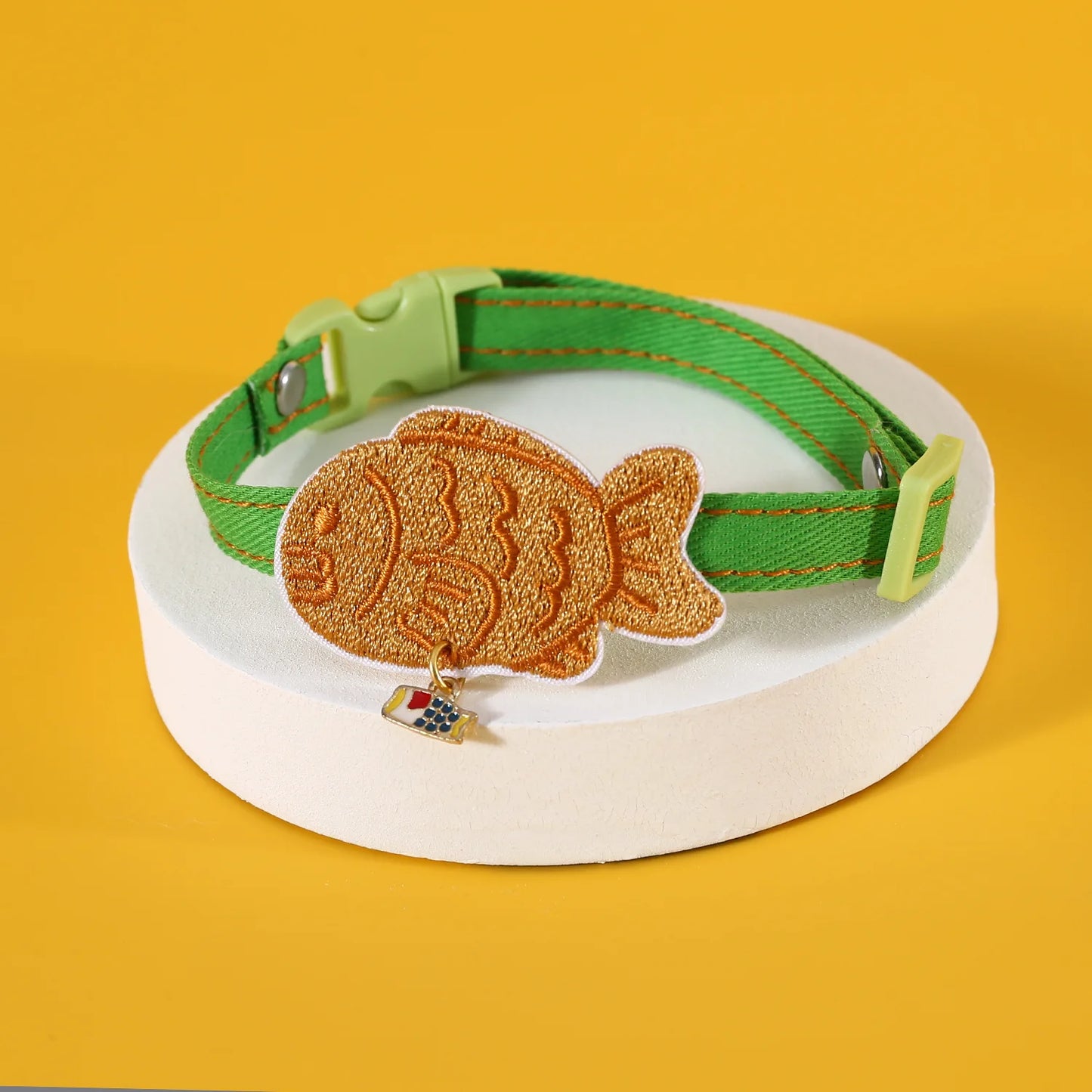 Sushi Embroidery Cat Collar – Adjustable Breakaway Safety Necklace