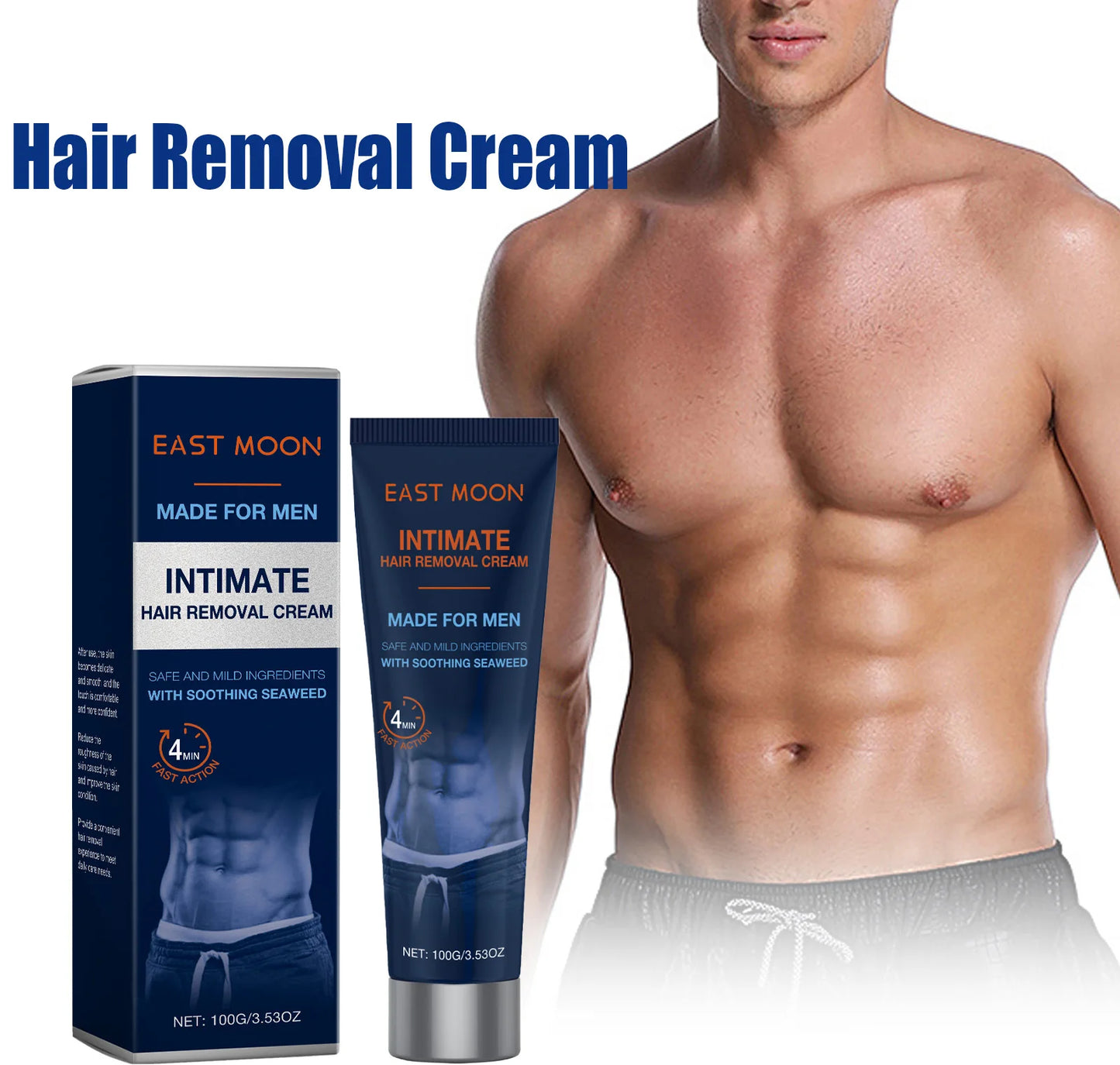 Men's Avocado Depilatory Cream – Painless Hair Removal 100g