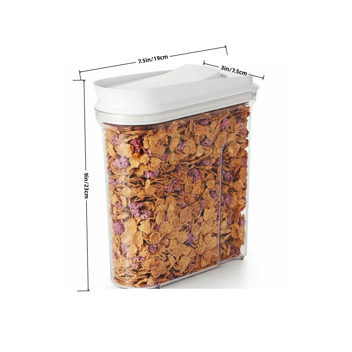 Airtight Food Storage Containers – Clear Plastic Pantry Organizers