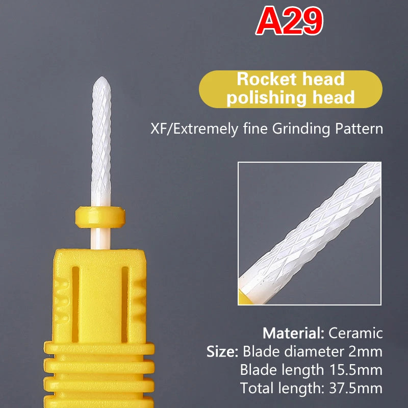 Ceramic Nail Drill Bit – Electric Manicure & Pedicure Tool