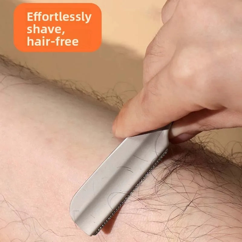 Manual Men Straight Edge Razor for Feather Safety Blade Zinc Alloy Hair Removal Shaver Folding Shaving Knife Gradient ABS Handle Peaceful Pleasures Health and Wellness